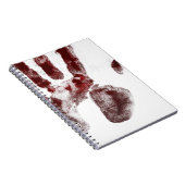 連続殺人血ハンドプリント ノートブック (右側)