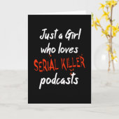 連続殺人鬼のポッドキャストを愛する女の子 カード (黄色い花)