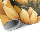 連続淡い色のした背転が花 ラッピングペーパー (ロールコーナー)