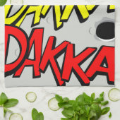連続漫画のふきん- dakka、dakka、dakka! キッチンタオル (折り畳み)