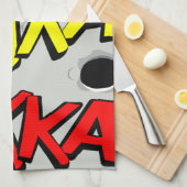 連続漫画のふきん- dakka、dakka、dakka! キッチンタオル (四つ折り)