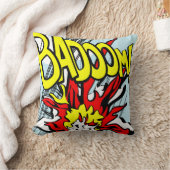 連続漫画のクッション- badoom! クッション (ブランケット)