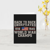 連続無敗の世界戦争チャンピオン 4th Of Ju カード (黄色い花)