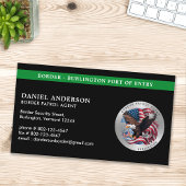 連邦カスタム法執行機関のパトロ縁どーロのロゴ 名刺