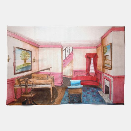 連邦スタイルサロンホームアメリカンMoJoキッチントウ キッチンタオル (横)