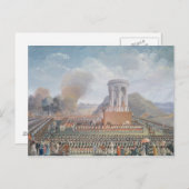 連邦フェスティバル、1790年7月14日 ポストカード (正面/裏面)