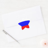 連邦ロシアの国旗 – Флаг России 星シール (封筒)