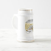連邦便元配偶者おもしろグッズ ビールジョッキ (正面左)