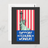 連邦労働者を支援する ポストカード (正面/裏面)