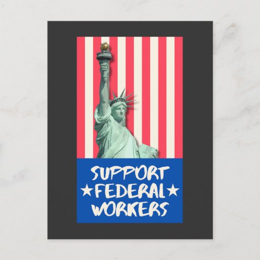 連邦労働者を支援する ポストカード (正面)