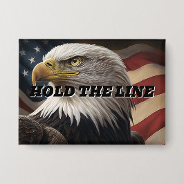 連邦従業員がラインを保持 缶バッジ