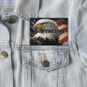 連邦従業員がラインを保持 缶バッジ (インサイチュ)