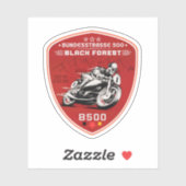 連邦政府機関誌500、黒い森ドイツ語way b500 シール (シート)