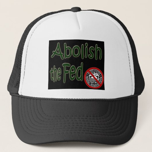 連邦準備制度のお茶会の帽子を廃止して下さい キャップ (正面)