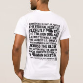 連邦準備制度の監査のワイシャツ Tシャツ (裏面)