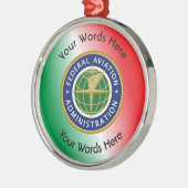 連邦航空局シールド メタルオーナメント (左)