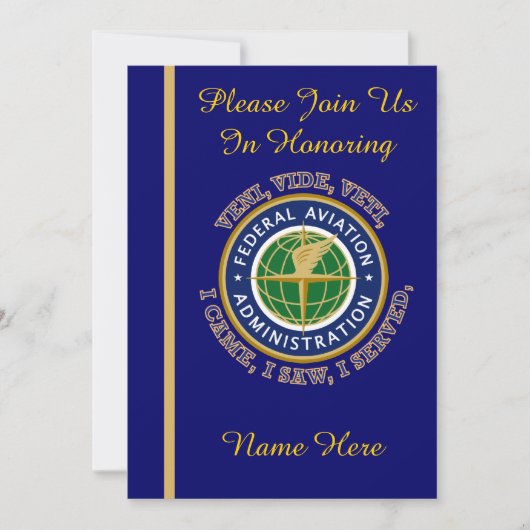 連邦航空庁VV退職招待状 招待状 (正面)