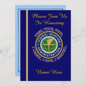 連邦航空庁VV退職招待状 招待状 (正面/裏面)