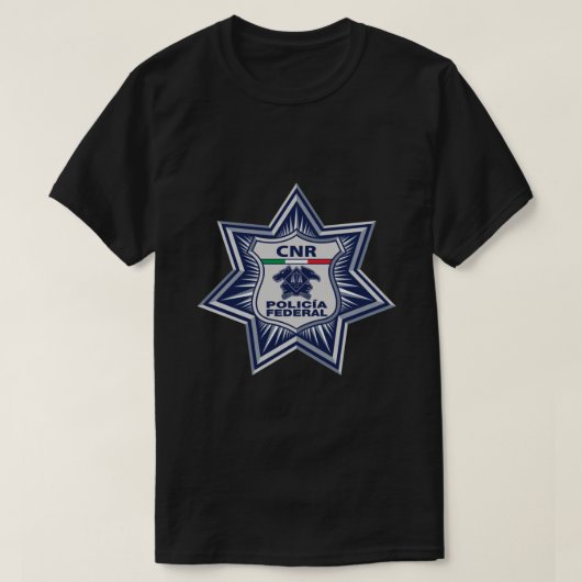 連邦警察のロゴ(メキシコ) - Logo de la Policia Tシャツ (デザイン正面)