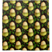 連隊グリーンアコーン – 自然インスパイア-デザイン シャワーカーテン (正面)