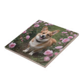 「連魅力的友：ピンクのバラ園のコルギ タイル (側面)