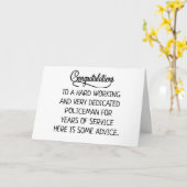 逮捕の引退を祝う時が来た カード (黄色い花)