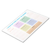 週おもしろい間カラフル組織プランナー ノートパッド (アングル)