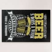 週にビール3個の日のみ飲む ジグソーパズル (横)