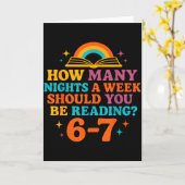 週に何回くらい67の本を読むべき？ カード (黄色い花)