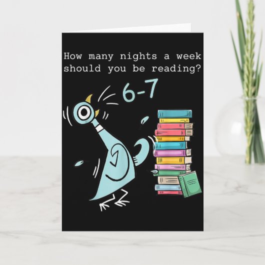 週に何回くらい、6～7時間は読書するべき？ カード (正面)