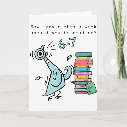 週に何回くらい、6～7時間は読書するべき？ カード (正面)