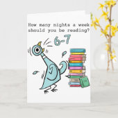 週に何回くらい、6～7時間は読書するべき？ カード (黄色い花)