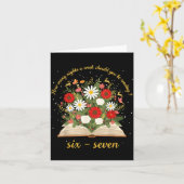 週に何回夜に67のメモを読むべきか カード (黄色い花)