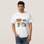 週に何晩本を読むべき？犬 Tシャツ (正面フル)