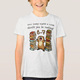 週に何晩6-7時間読書すべき? トライブレンドTシャツ