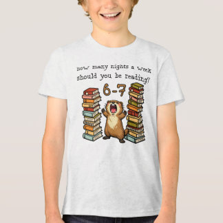 週に何晩6-7時間読書すべき? トライブレンドTシャツ