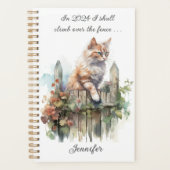 週に1回のカレンダーをフェンス越える プランナー手帳 (正面)