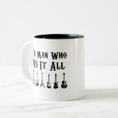 週の中頃の青それがすべてのツートーンマグある人 ツートーンマグカップ (正面左)