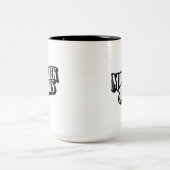 週の中頃の青のロゴ15のozのツートーンマグ ツートーンマグカップ (中央)