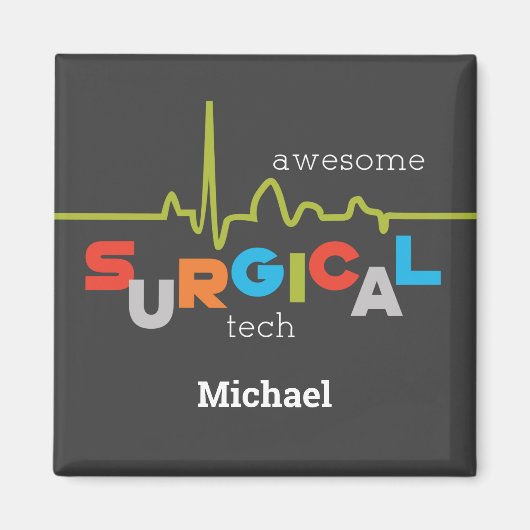 週の外科手術をパーソナライズ素晴らし マグネット (正面)