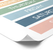 週の教育日 |ホームスクールのポスター ポスター (角)