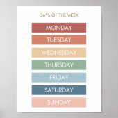 週の教育日 |ホームスクールのポスター ポスター (正面)