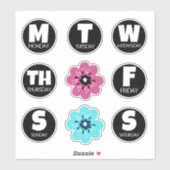 週の日ステッカーパック シール (シート)