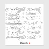 週の日プランナーのシール・シート シール (シート)