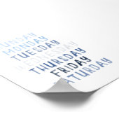 週の日ポスターの青 ポスター (角)