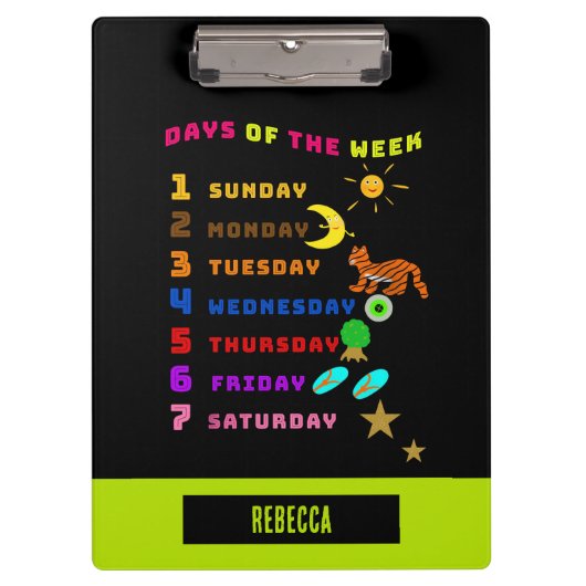 週の日学 クリップボード (正面)