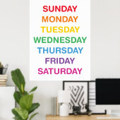 週の日教室ポスター ポスター (ホームオフィス)