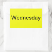 週の日色分けされたカレンダービジュアルツール 長方形シール (バッグ)