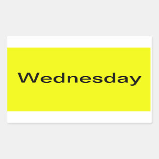 週の日色分けされたカレンダービジュアルツール 長方形シール