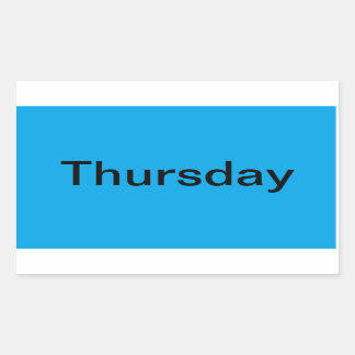 週の日色分けされたカレンダービジュアルツール 長方形シール